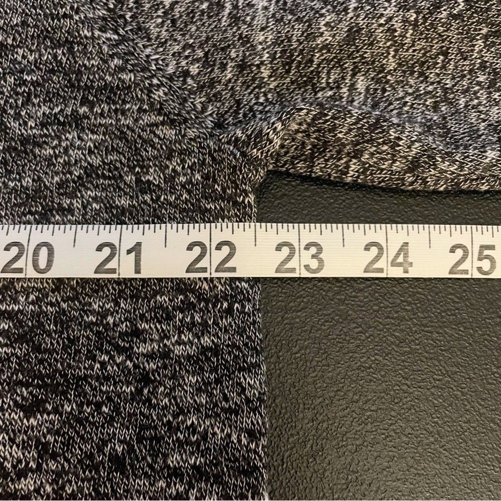 Studio One Marled Charcoal Long Sleeve Cowl Neck Sweater Dress Size 1X - Picture 10 of 13